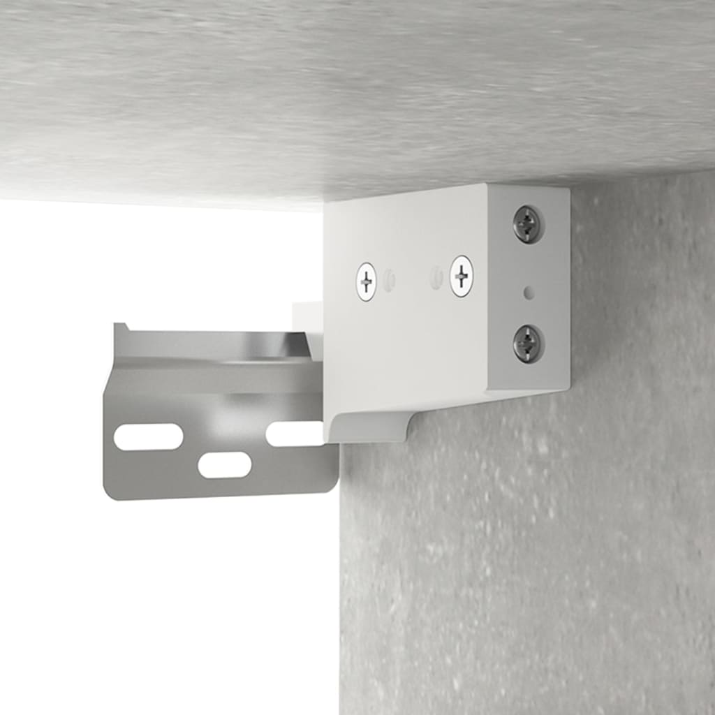 vidaXL Wall Cabinets 2 pcs Concrete Grey 68x30x20 cm Engineered Wood