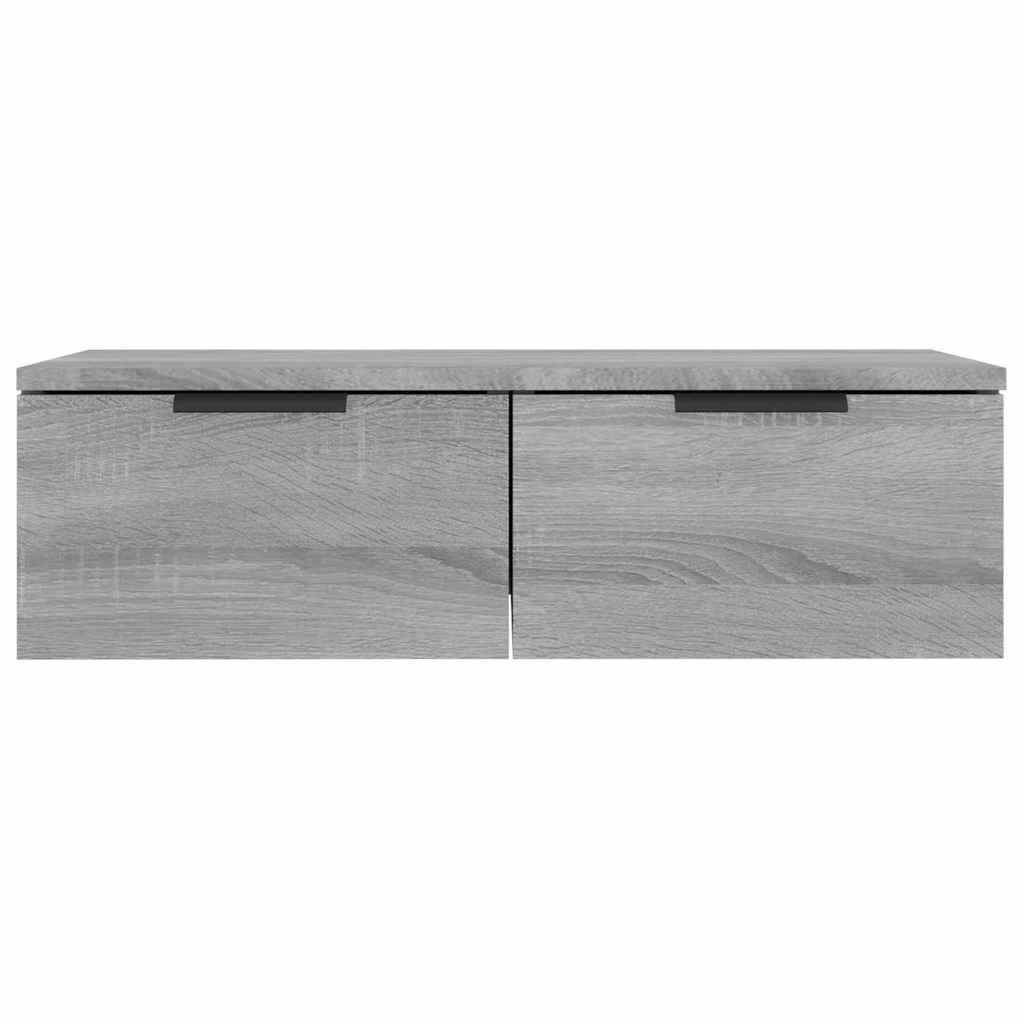 vidaXL Wall Cabinets 2 pcs Grey Sonoma 68x30x20 cm Engineered Wood
