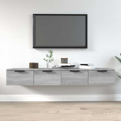 vidaXL Wall Cabinets 2 pcs Grey Sonoma 68x30x20 cm Engineered Wood