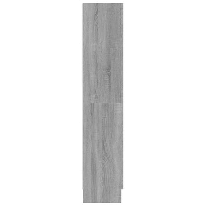 vidaXL Book Cabinet Grey Sonoma 82,5x30,5x150 cm Engineered Wood