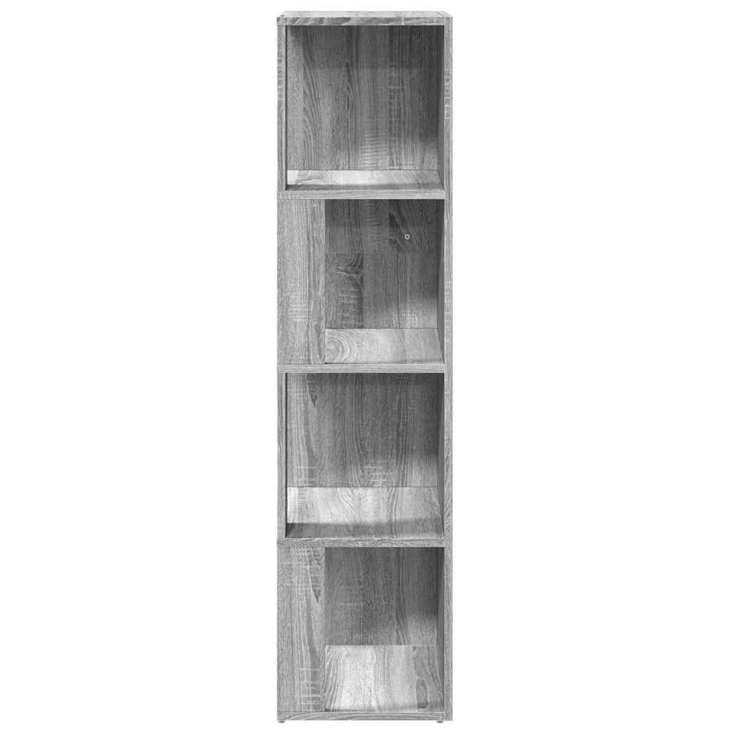 vidaXL Corner Cabinet Grey Sonoma 33x33x132 cm Engineered Wood