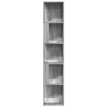 vidaXL Corner Cabinet Grey Sonoma 33x33x164.5 cm Engineered Wood