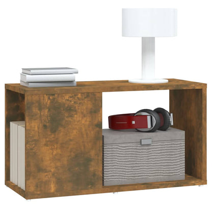 vidaXL TV Cabinet Smoked Oak 60x24x32cm Engineered Wood