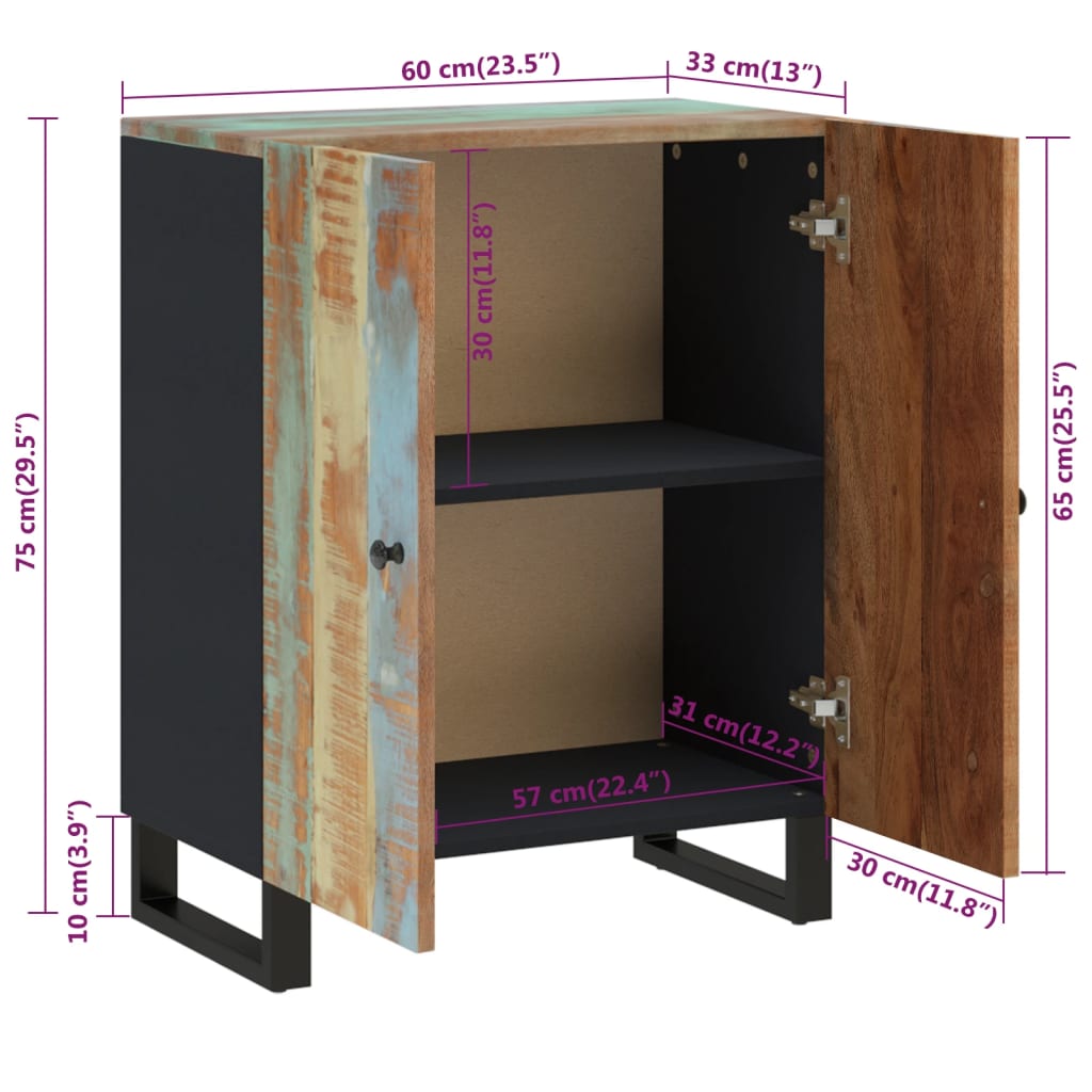 vidaXL Sideboard | Varies with shades of blue, green, orange, red