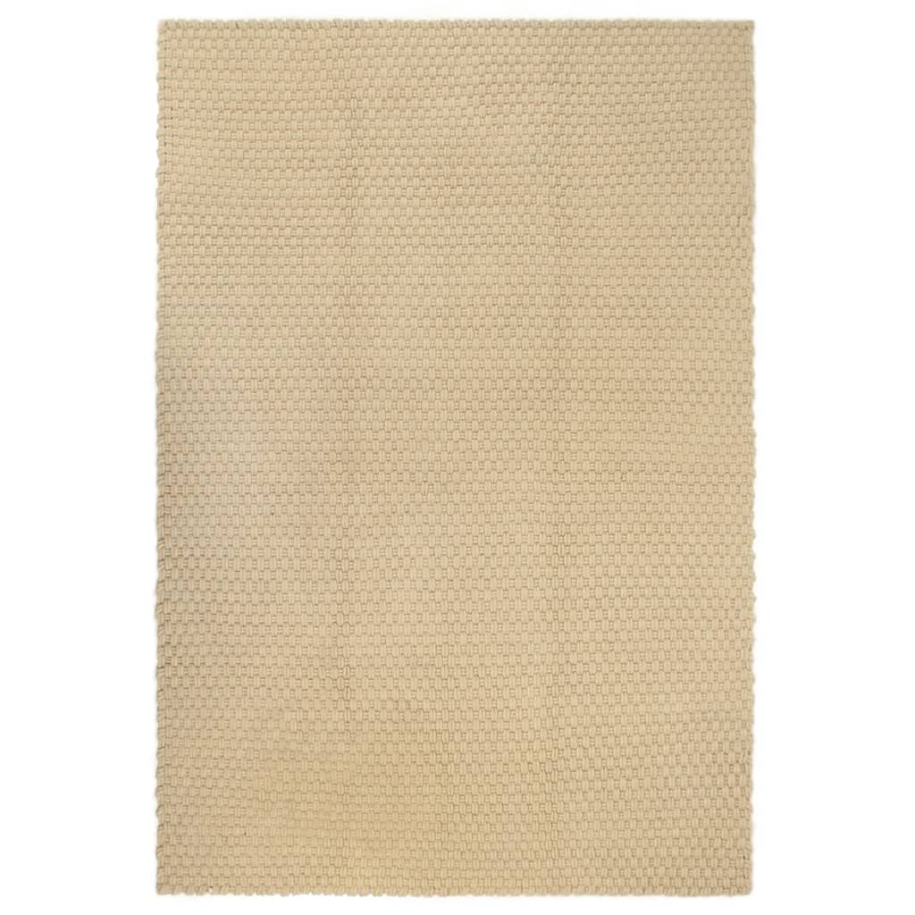 vidaXL Rug Rectangular Natural 120x180 cm Cotton