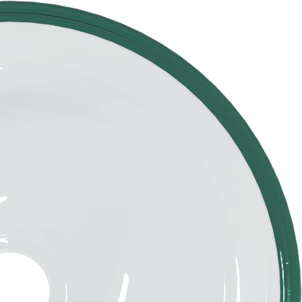 vidaXL Basin Tempered Glass 30x12 cm Transparent