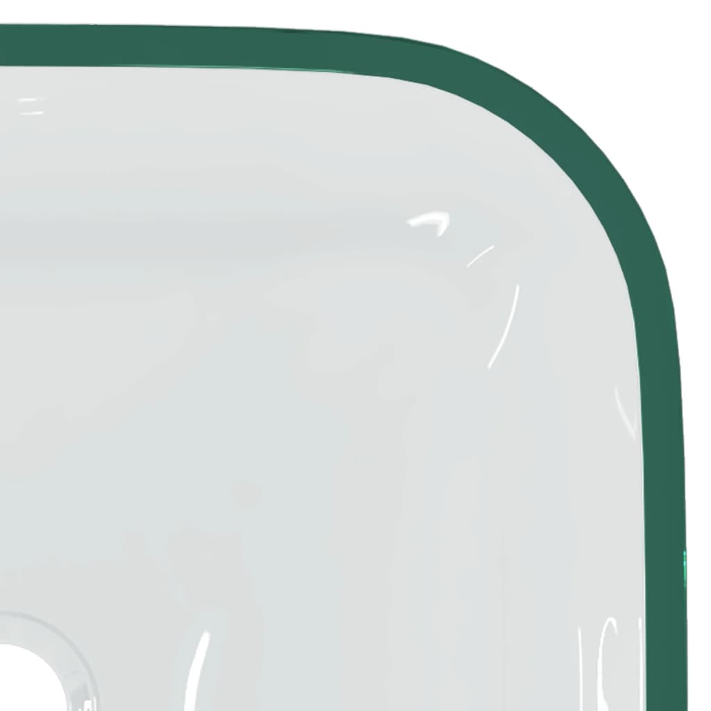 vidaXL Basin Glass 42x42x14 cm Transparent