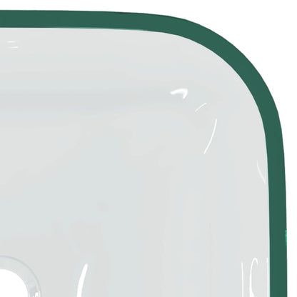 vidaXL Basin Glass 42x42x14 cm Transparent