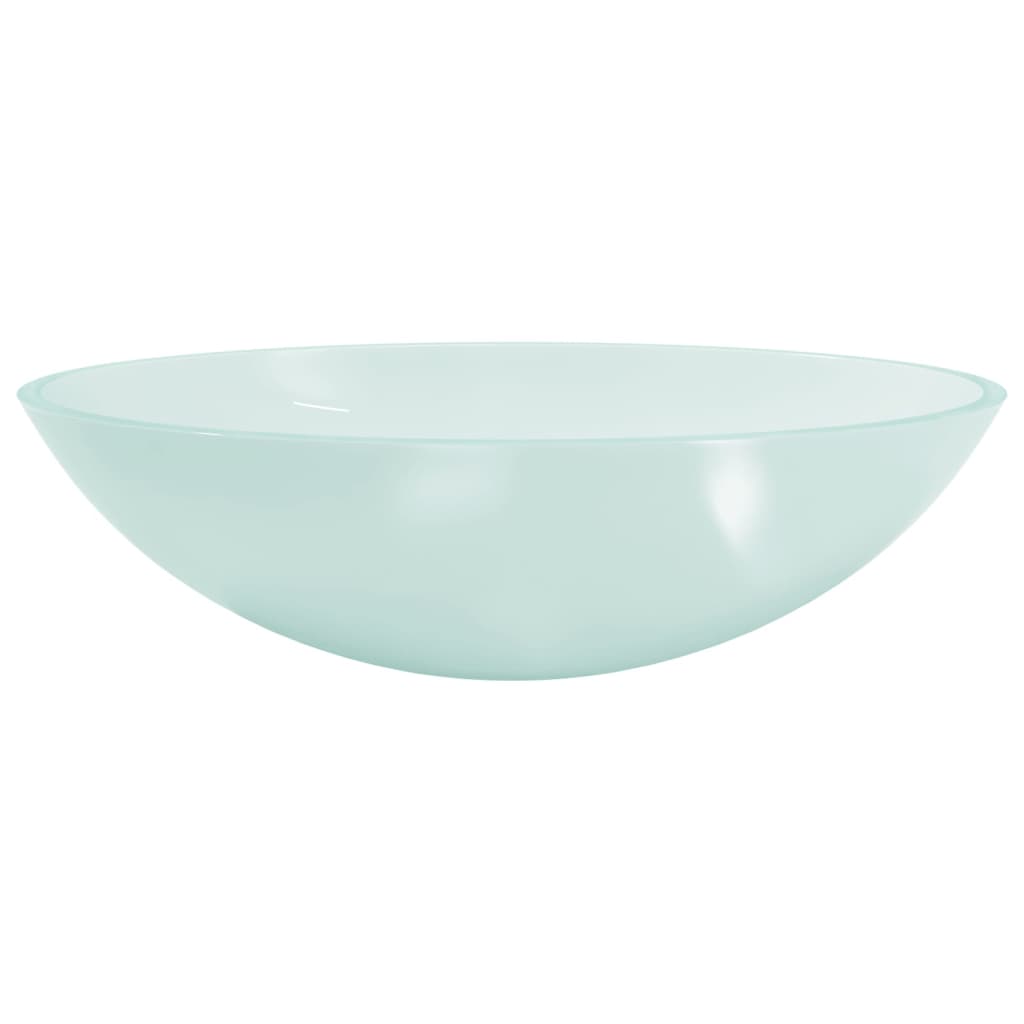 vidaXL Basin Glass 50x37x14 cm Frosted
