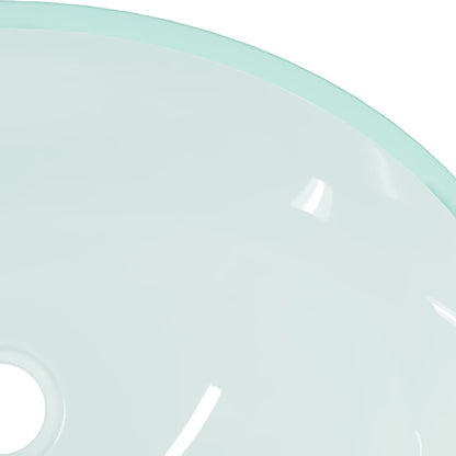 vidaXL Basin Glass 50x37x14 cm Frosted