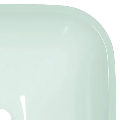 vidaXL Basin Glass 42x42x14 cm White