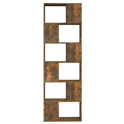 vidaXL Book Cabinet/Room Divider Smoked Oak 60x24x186 cm