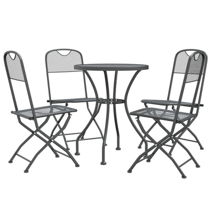 vidaXL Garden Dining Set | Anthracite | Expanded metal mesh with e-coating