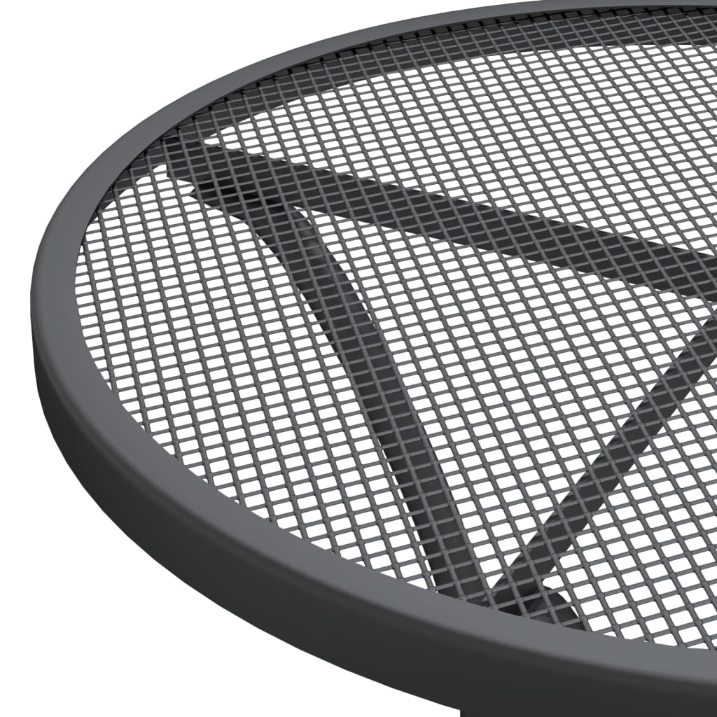 vidaXL Garden Dining Set | Anthracite | Expanded metal mesh with e-coating