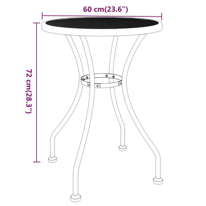 vidaXL Garden Dining Set | Anthracite | Expanded metal mesh with e-coating