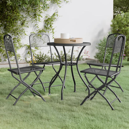 vidaXL Garden Dining Set | Anthracite | Expanded metal mesh with e-coating