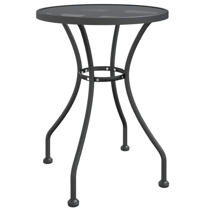 vidaXL Garden Dining Set | Anthracite | Expanded metal mesh | Compact | Foldable