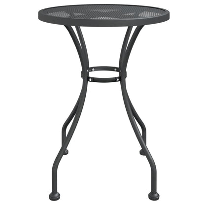 vidaXL Garden Dining Set | Anthracite | Expanded metal mesh | Compact | Foldable
