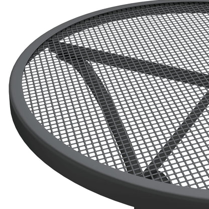 vidaXL Garden Dining Set | Anthracite | Expanded metal mesh | Compact | Foldable