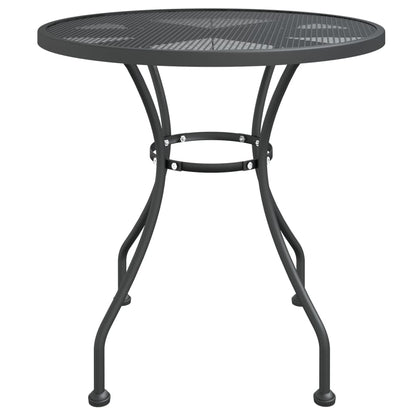 vidaXL Garden Dining Set | Anthracite | Expanded metal mesh | Medium | Foldable