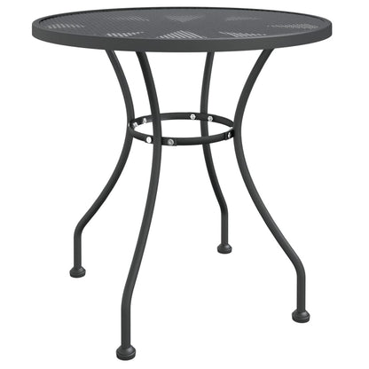 vidaXL Garden Dining Set | Anthracite | Expanded metal mesh | Medium | Foldable