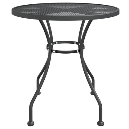 vidaXL Garden Dining Set | Anthracite | Expanded metal mesh | Medium | Foldable