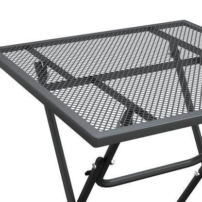 vidaXL Garden Dining Set | Anthracite | Expanded metal mesh | Small |  Foldable