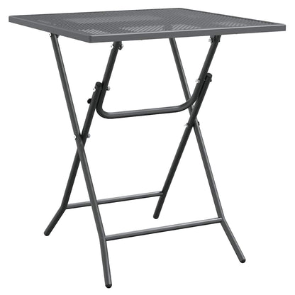 vidaXL 5 Piece Garden Dining Set Expanded Metal Mesh Anthracite