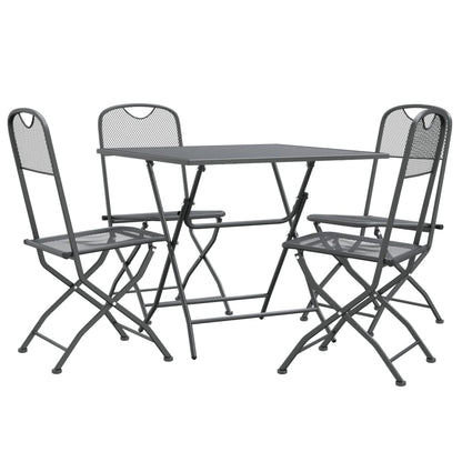 vidaXL Garden Dining Set | Anthracite | Expanded metal mesh