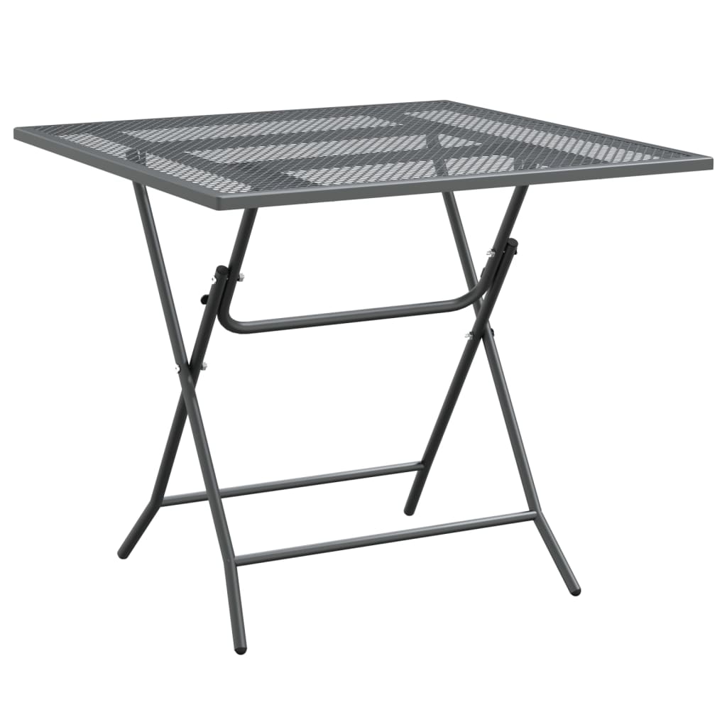 vidaXL Garden Dining Set | Anthracite | Expanded metal mesh
