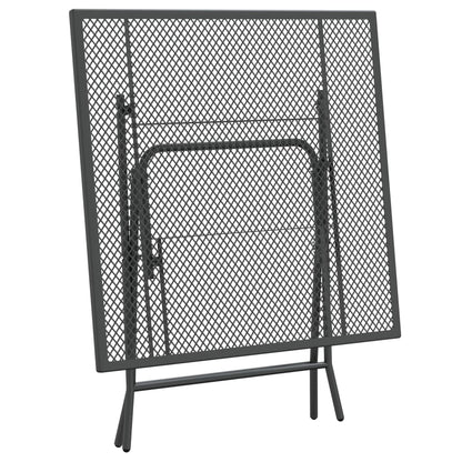 vidaXL Garden Dining Set | Anthracite | Expanded metal mesh