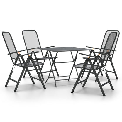 vidaXL Garden Dining Set | Anthracite | Expanded metal mesh with e-coating