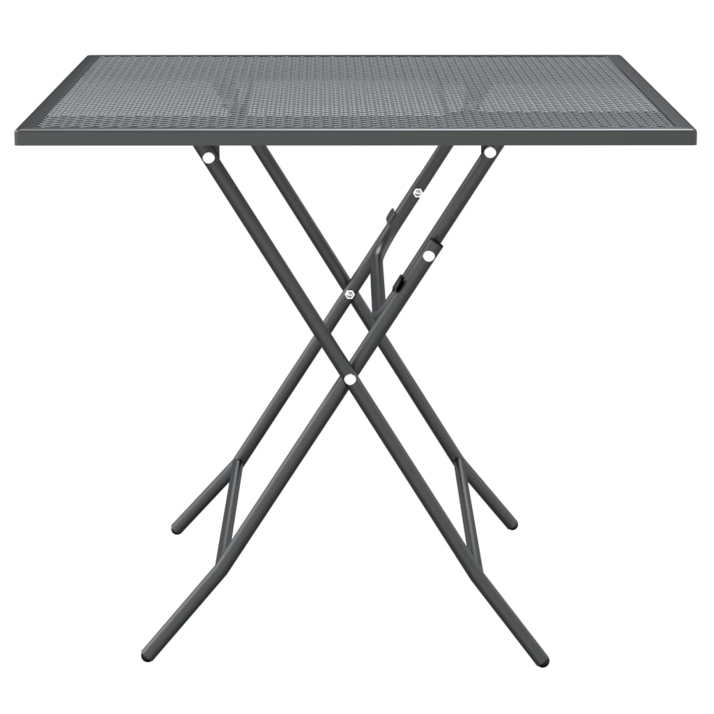 vidaXL Garden Dining Set | Anthracite | Expanded metal mesh with e-coating