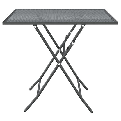vidaXL Garden Dining Set | Anthracite | Expanded metal mesh with e-coating