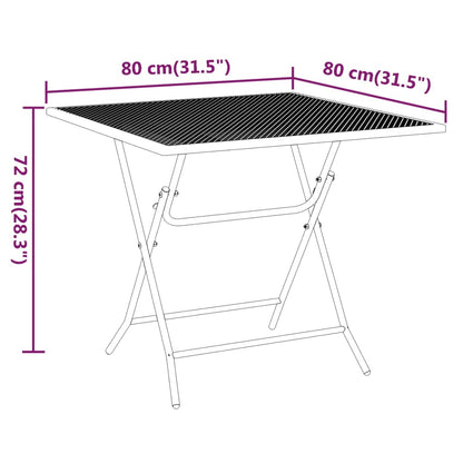 vidaXL Garden Dining Set | Anthracite | Expanded metal mesh with e-coating