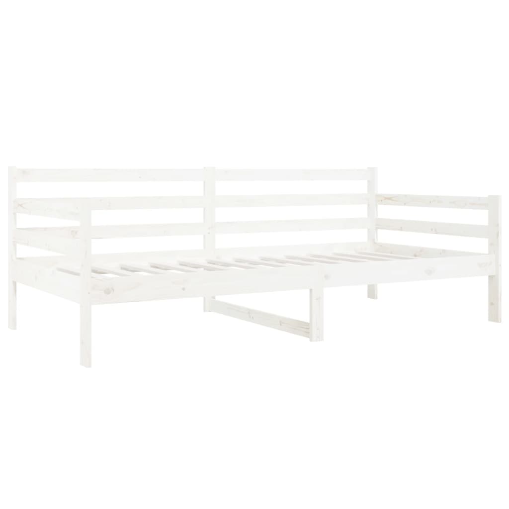 vidaXL Day Bed without Mattress White 90x190cm Solid Wood Pine