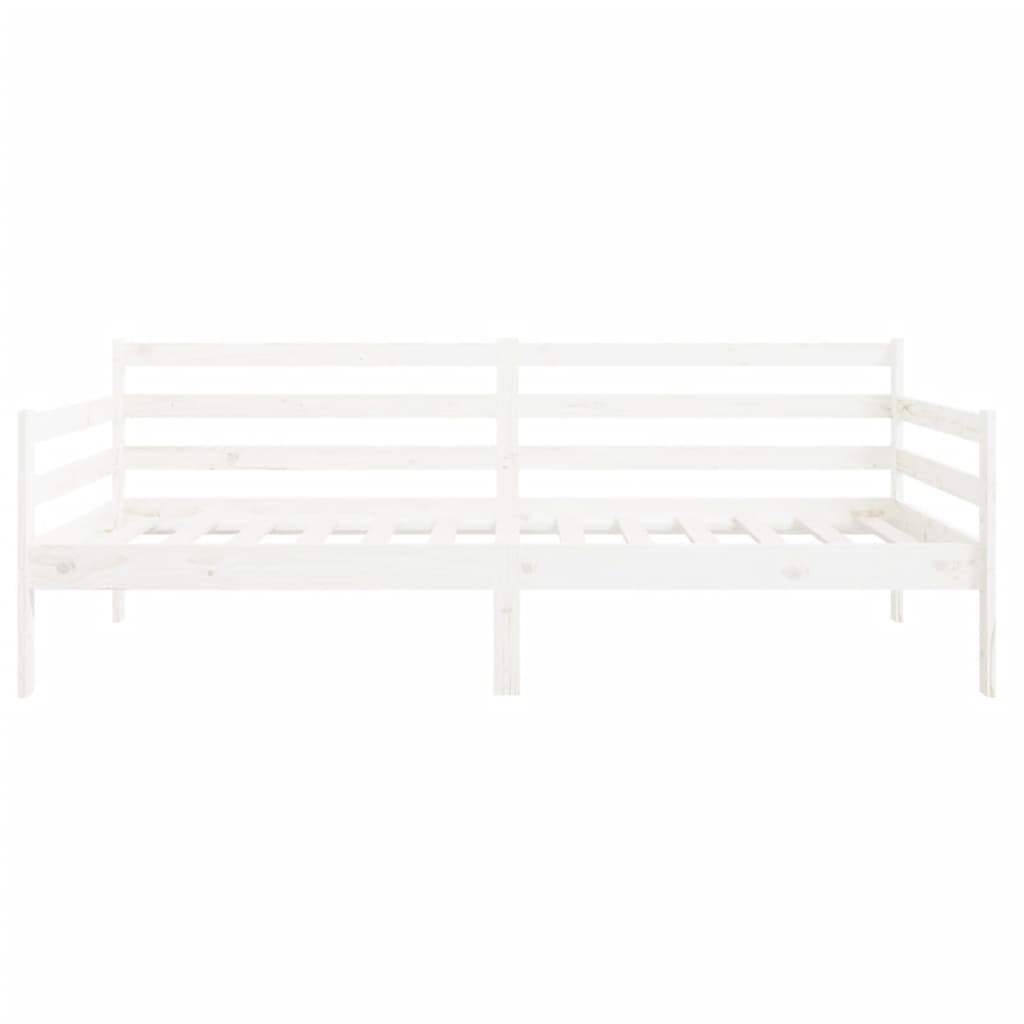 vidaXL Day Bed without Mattress White 90x190cm Solid Wood Pine