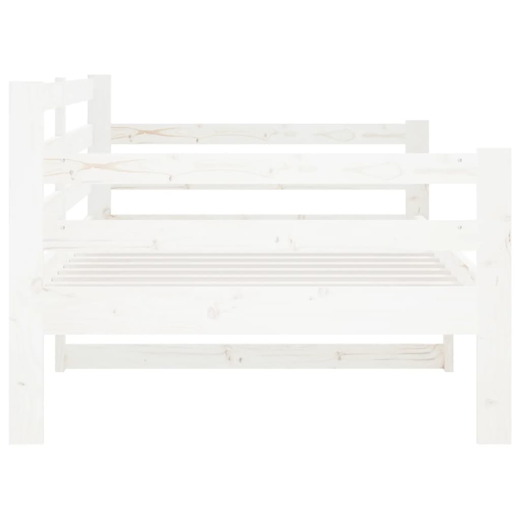 vidaXL Day Bed without Mattress White 90x190cm Solid Wood Pine