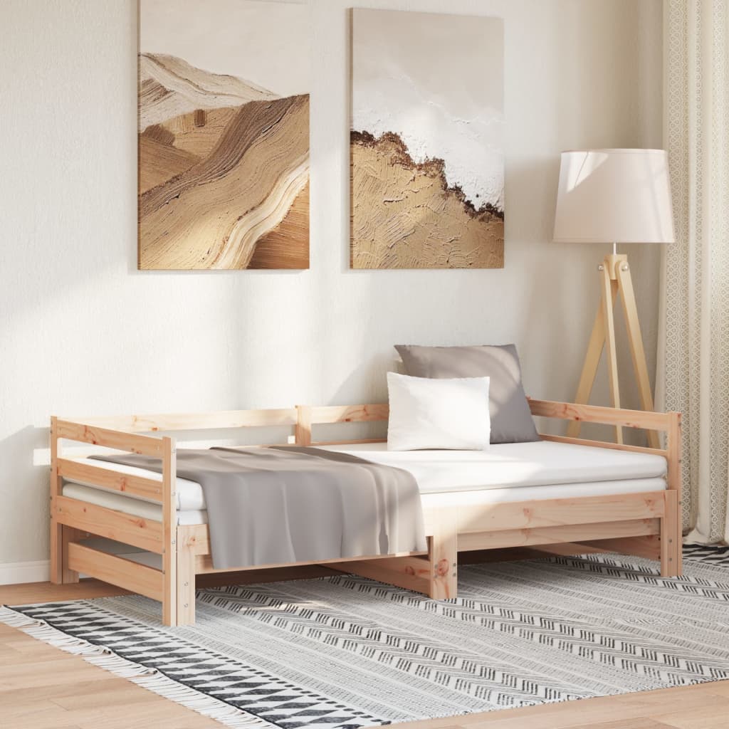 vidaXL Pull-out Day Bed without Mattress 90x190 cm