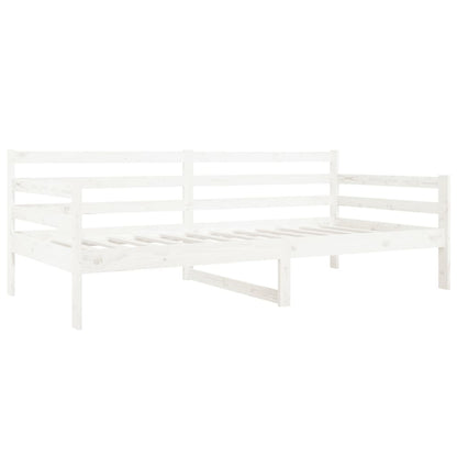 vidaXL Day Bed without Mattress White 80x200cm Solid Wood Pine