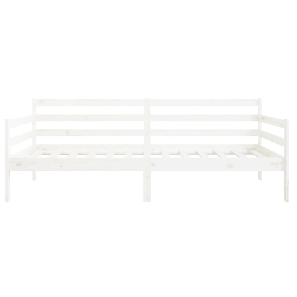 vidaXL Day Bed without Mattress White 80x200cm Solid Wood Pine