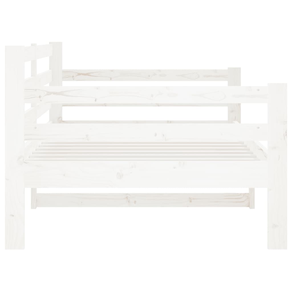 vidaXL Day Bed without Mattress White 80x200cm Solid Wood Pine