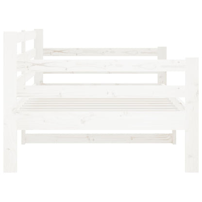 vidaXL Day Bed without Mattress White 80x200cm Solid Wood Pine