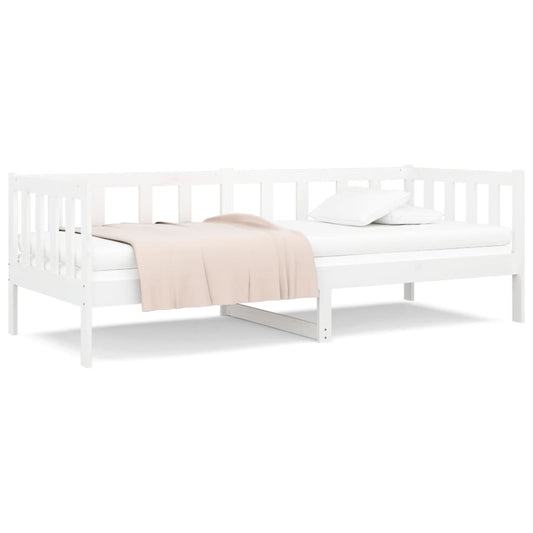 vidaXL Day Bed without Mattress White 80x200cm Solid Wood Pine