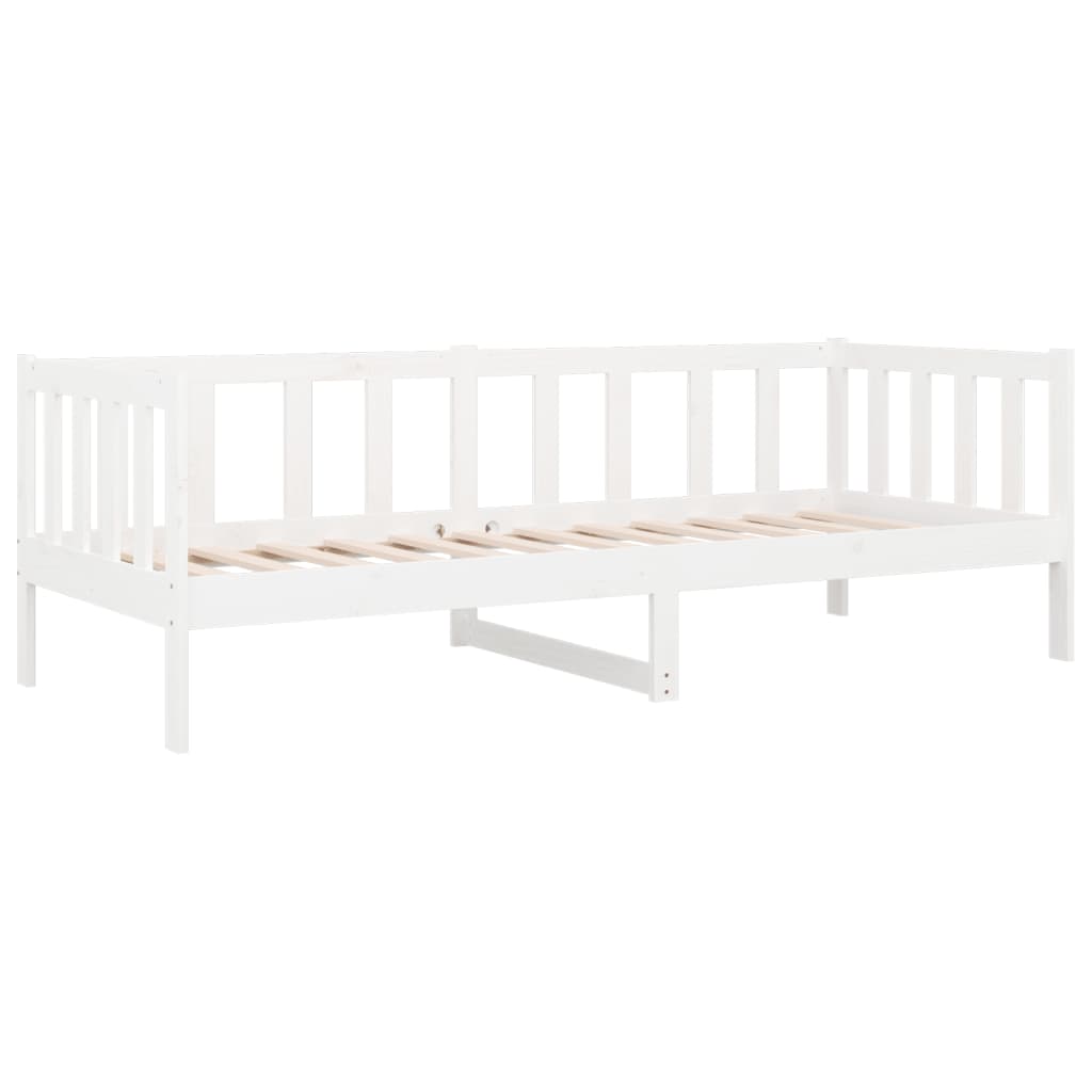 vidaXL Day Bed without Mattress White 80x200cm Solid Wood Pine