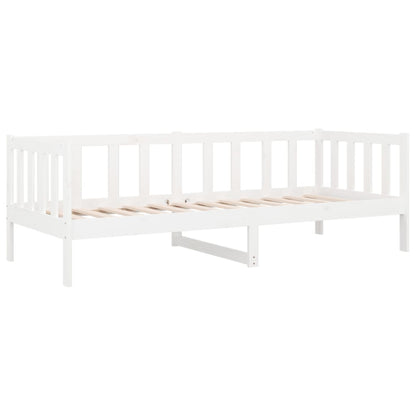 vidaXL Day Bed without Mattress White 80x200cm Solid Wood Pine