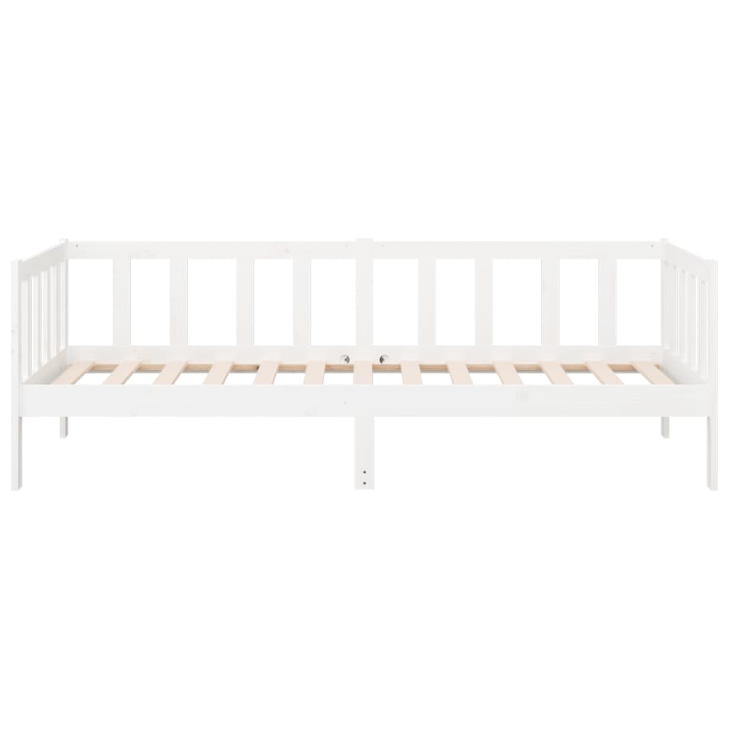 vidaXL Day Bed without Mattress White 80x200cm Solid Wood Pine