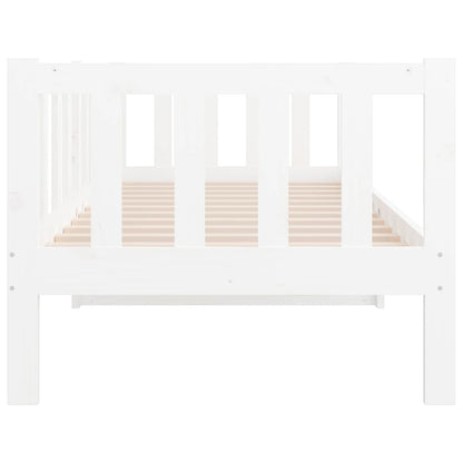 vidaXL Day Bed without Mattress White 80x200cm Solid Wood Pine