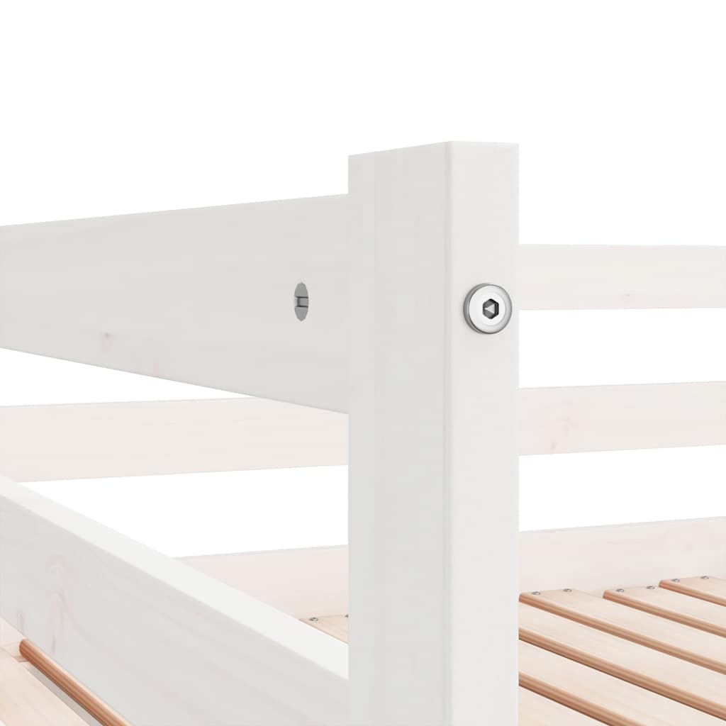 vidaXL Pull-out Day Bed without Mattress White 80x200 cm