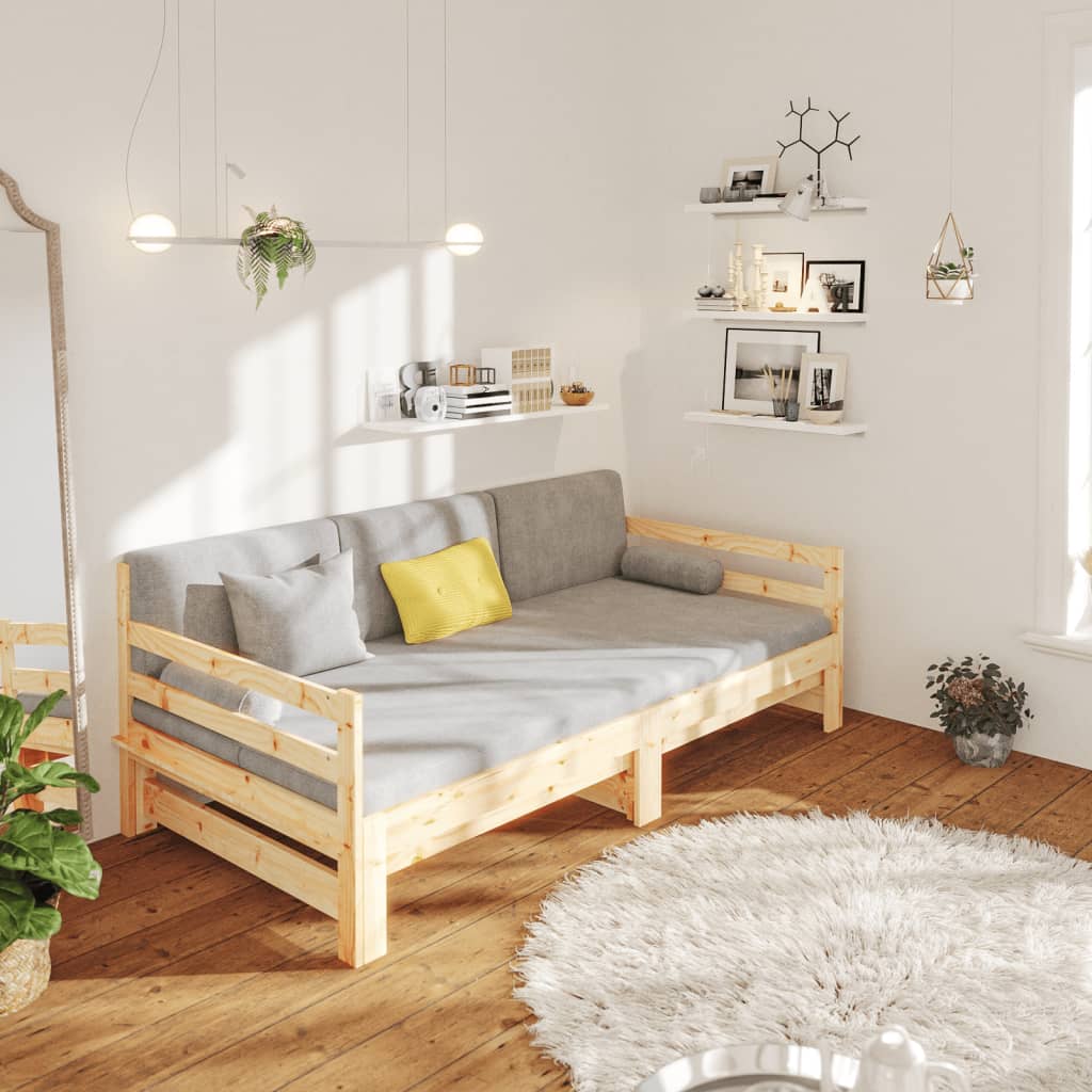 vidaXL Pull-out Day Bed without Mattress 2x(80x200)cm